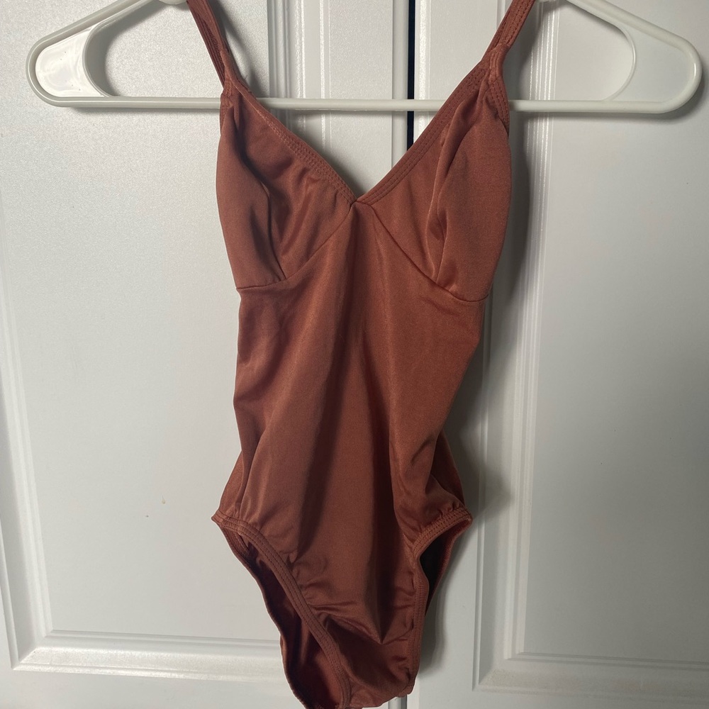 Rust color leotard